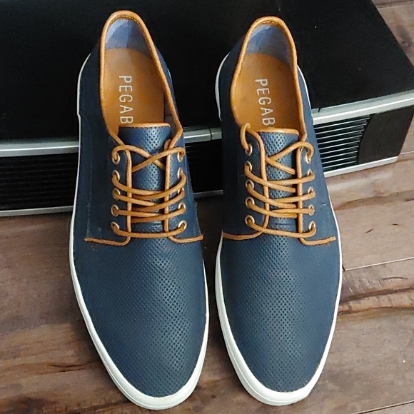Pegabo Other - Pegabo Men's Casual lace shoes Navy size 42